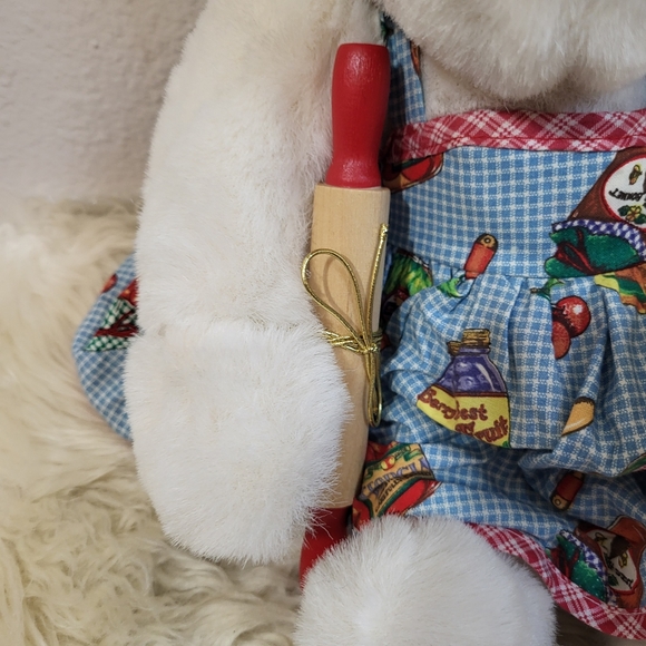 ❤️ The Vermont Teddy Bear Company Vintage Jointed Cooking 16" Bear - Picture 3 of 8